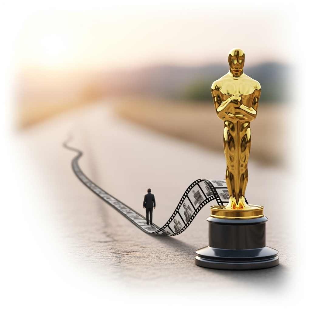 Illustration for: Neeraj Ghaywan's 'Homebound' on Oscar Journey