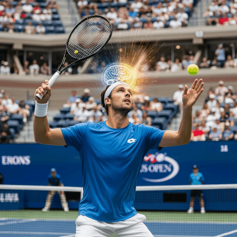 Illustration for: Lehecka's Mindset Shift Fuels US Open Quarterfinal Run