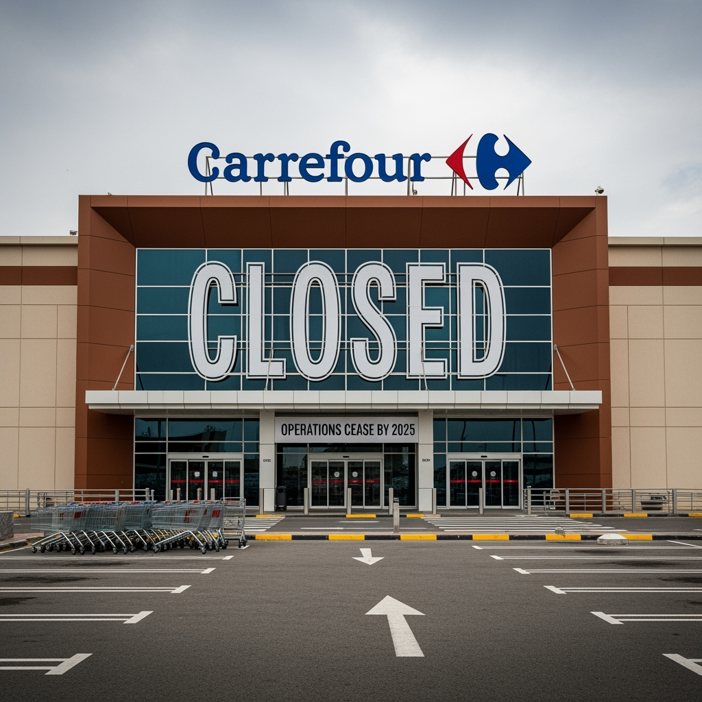 Illustration for: Carrefour Exits Kuwait: Operations Cease by 2025