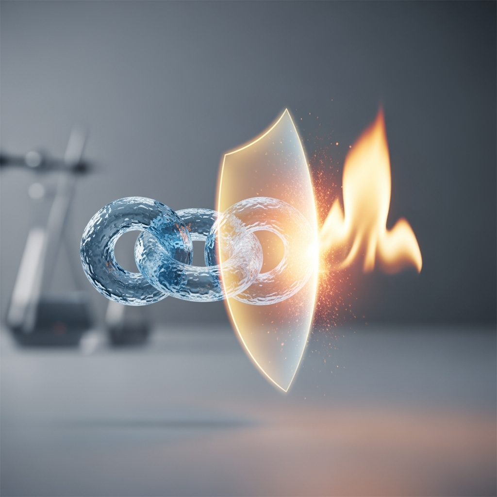 Illustration for: Safer Flame Retardant for Polyethylene