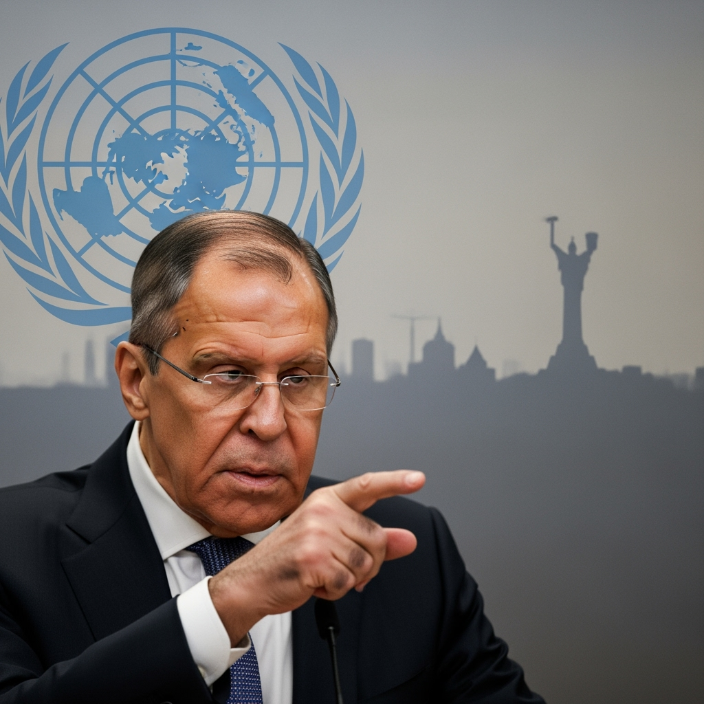 Illustration for: Lavrov Criticizes UN and Kyiv Over Ukraine Conflict