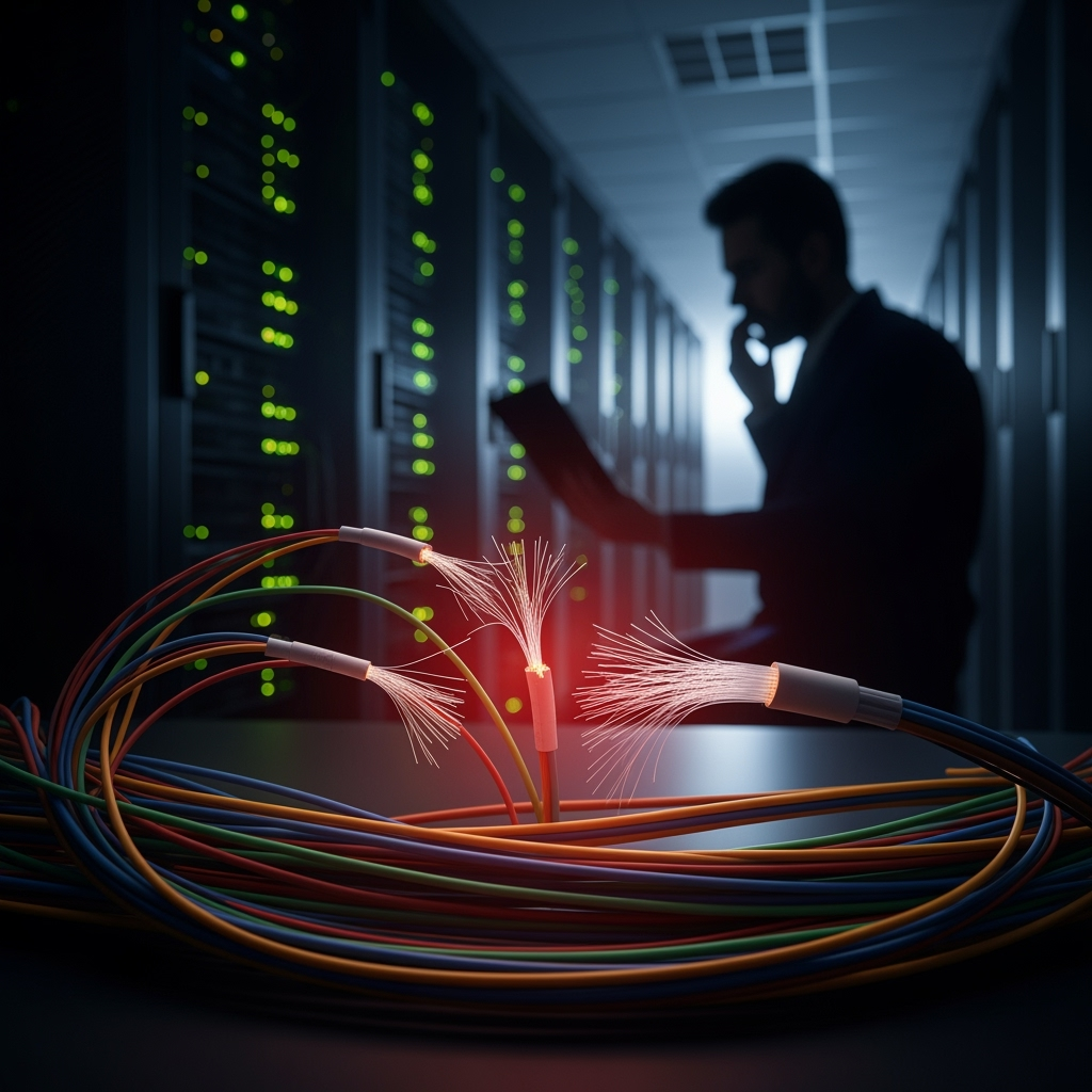 Illustration for: Microsoft Azure Faces Latency from Fiber Cuts