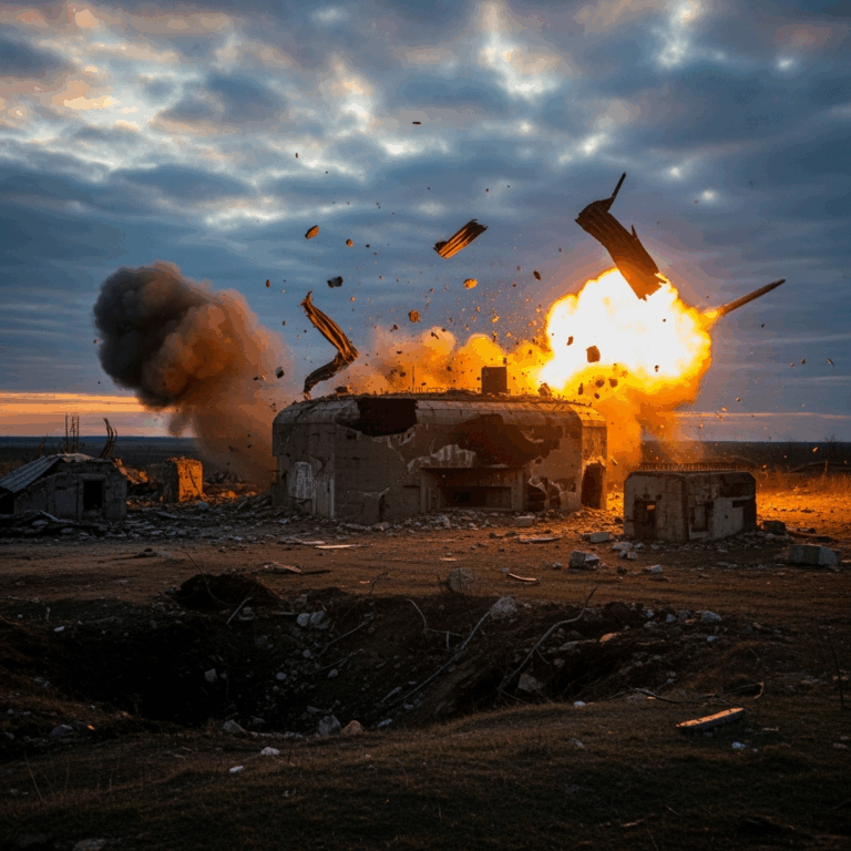 Illustration for: Russian Strikes Target Ukrainian Military Infrastructure