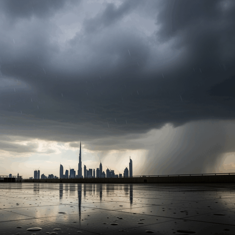 Illustration for: UAE Weather: Rain and Clouds Expected This Saturday