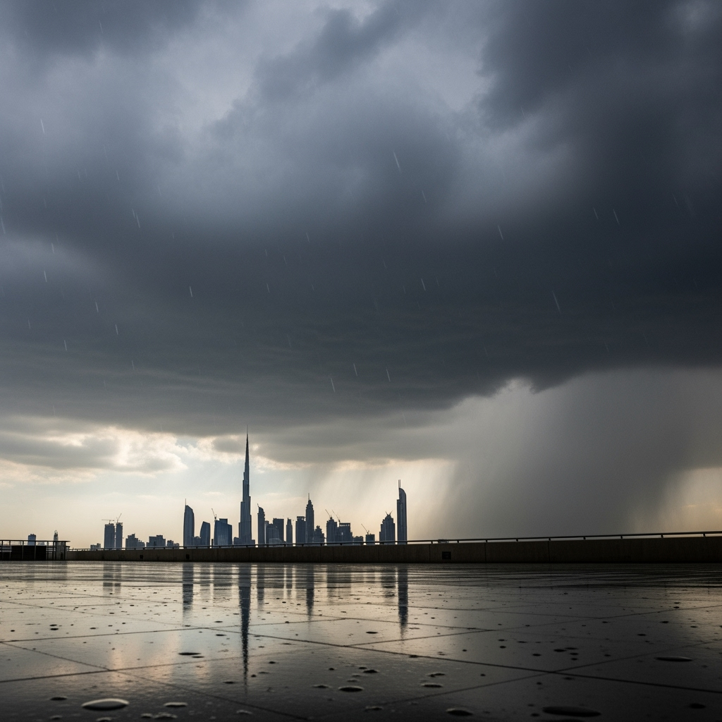 Illustration for: UAE Weather: Rain and Clouds Expected This Saturday