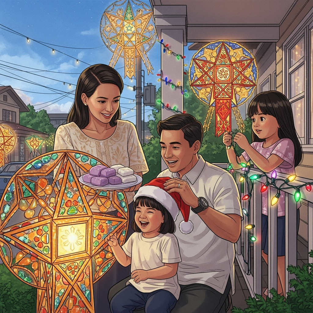 Illustration for: Filipinos Celebrate Longest Christmas Season