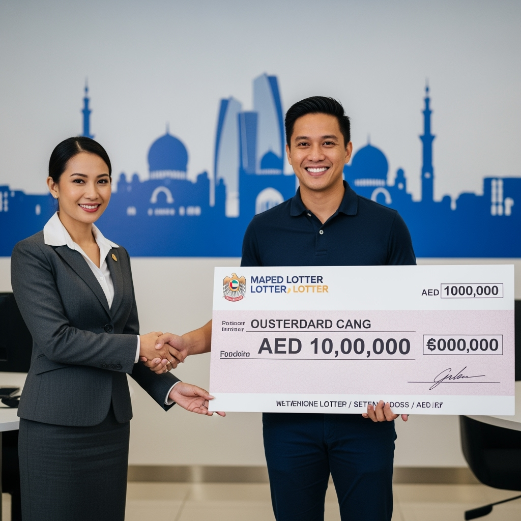 Illustration for: Filipino Expat Wins Big in UAE Lottery