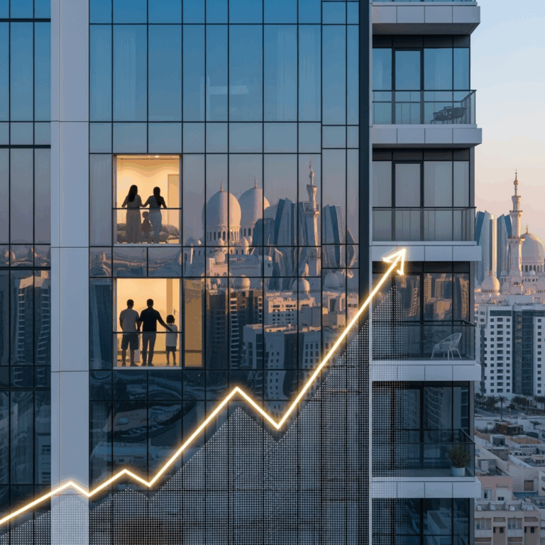 Illustration for: Abu Dhabi Real Estate Trends 2025: Rising Demand for Modern Homes