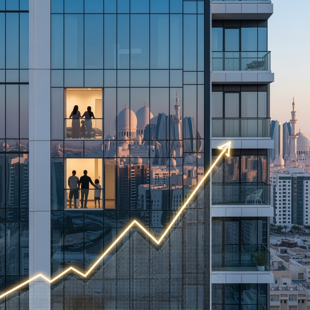 Illustration for: Abu Dhabi Real Estate Trends 2025: Rising Demand for Modern Homes