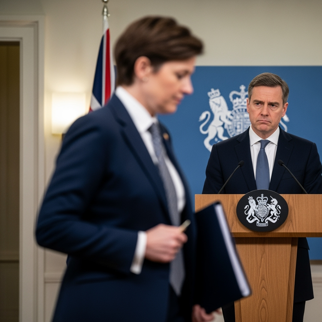 Illustration for: UK PM Dismisses Ambassador Over Epstein Ties