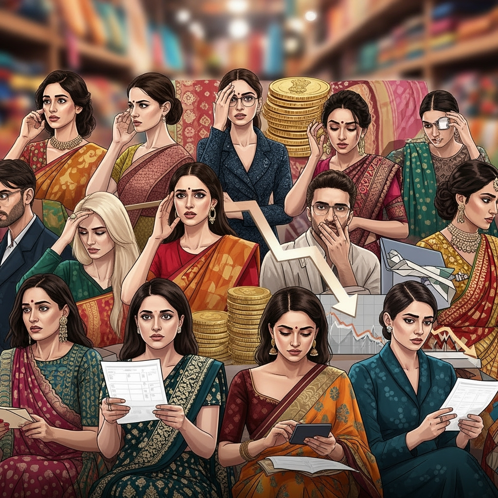 Illustration for: India's Tax Overhaul Affects Fashion Industry