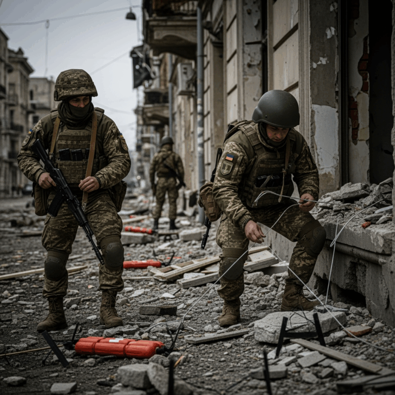 Illustration for: Tensions in Kherson: Ukrainian Forces Prepare Traps