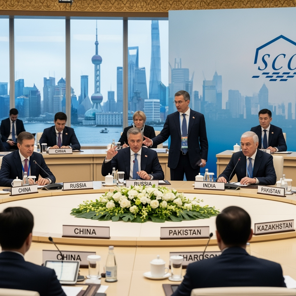 Illustration for: Shanghai Cooperation Organization Summit Highlights