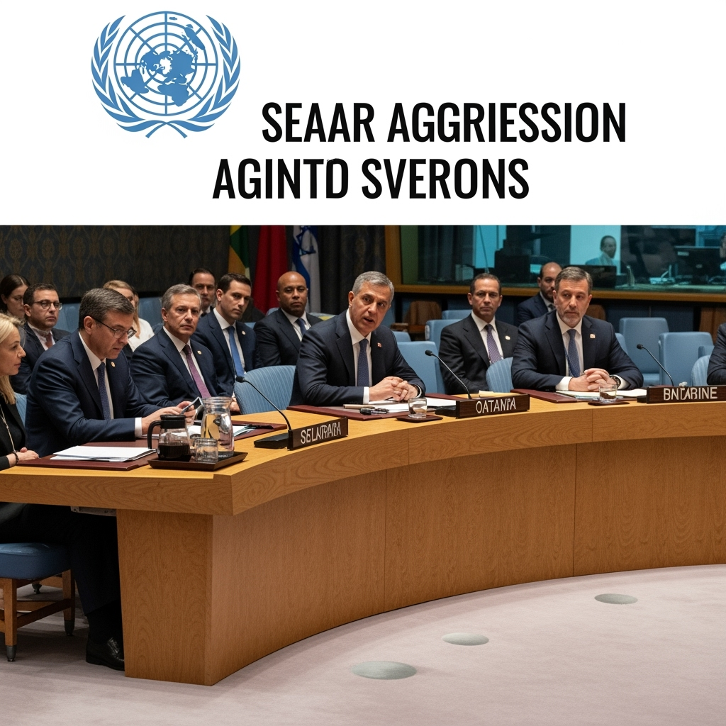 Illustration for: UN Discussion on Israeli Aggression Against Qatar