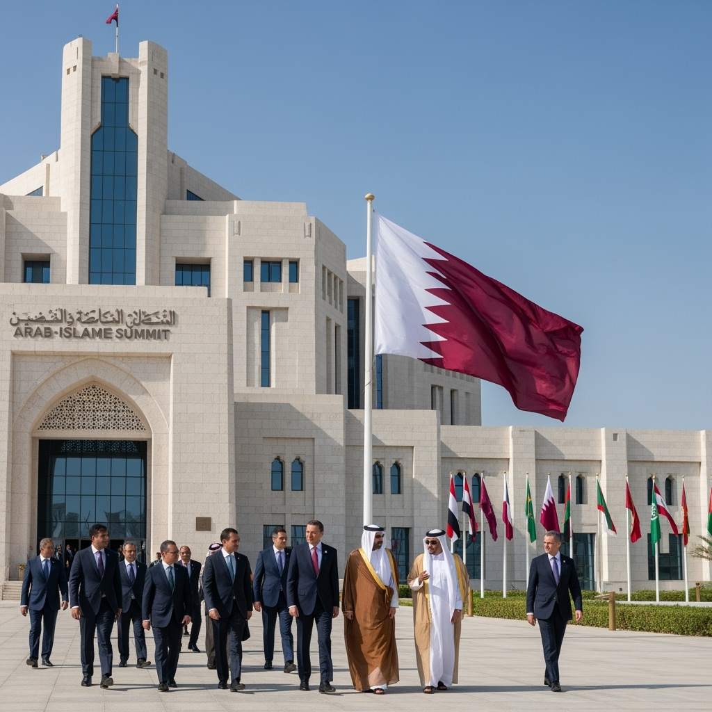 Illustration for: Qatar to Host Emergency Arab-Islamic Summit
