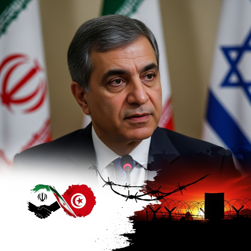 Illustration for: Araqchi Discusses Iran-Tunisia Relations and Israeli Aggression