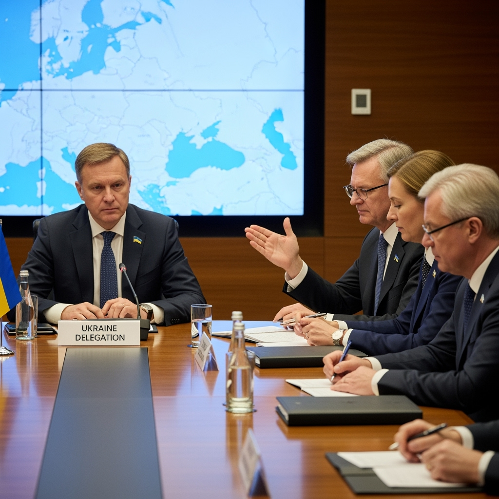 Illustration for: Meeting on Ukraine Security Guarantees