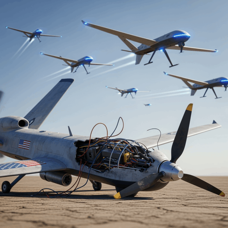 Illustration for: US Lagging in Drone Warfare Technology