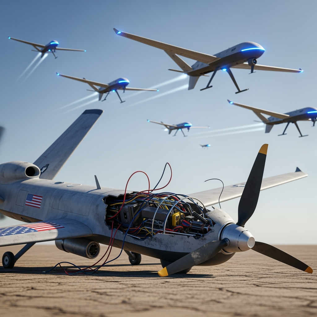 Illustration for: US Lagging in Drone Warfare Technology