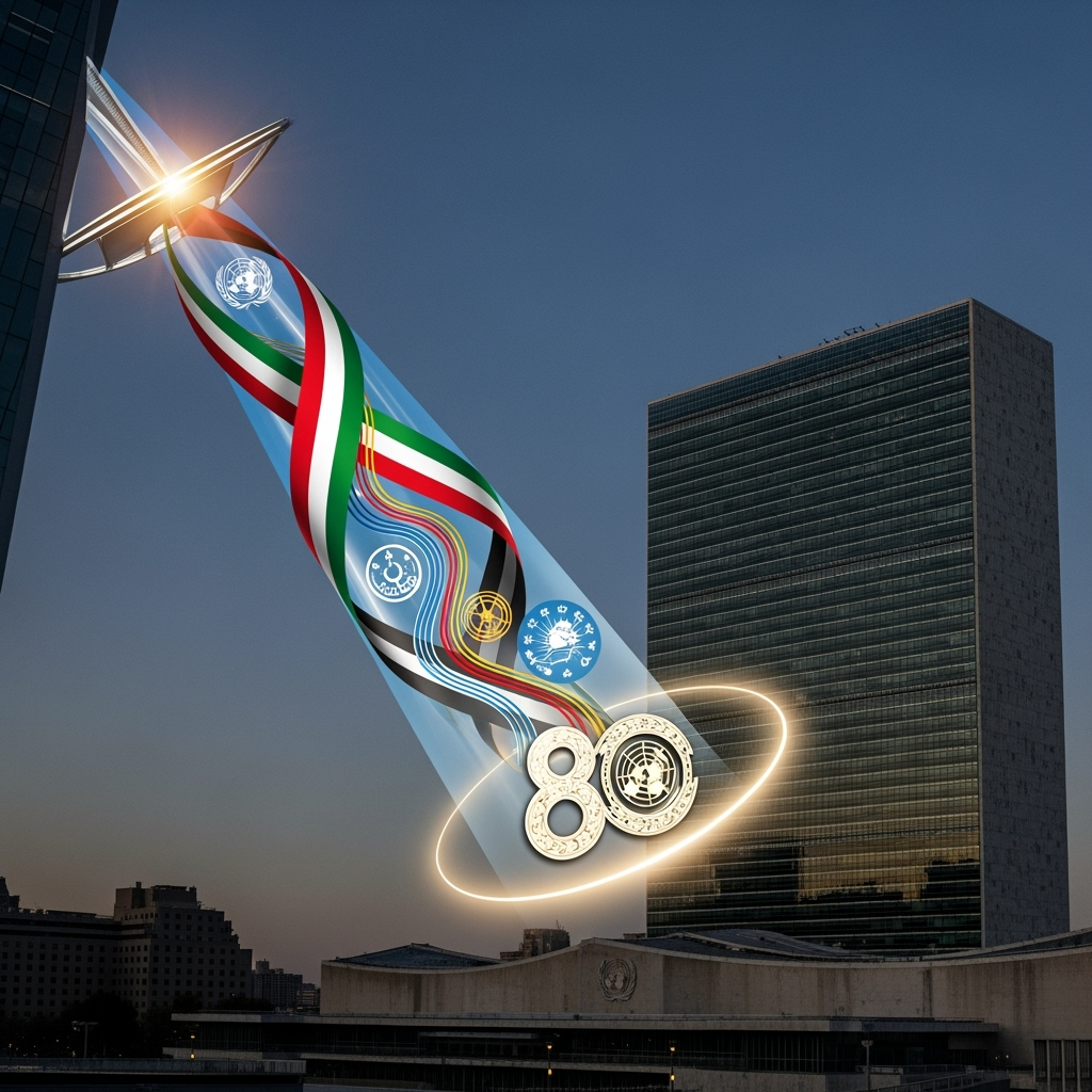 Illustration for: UAE's Role in Reviving UN Principles at 80th Anniversary