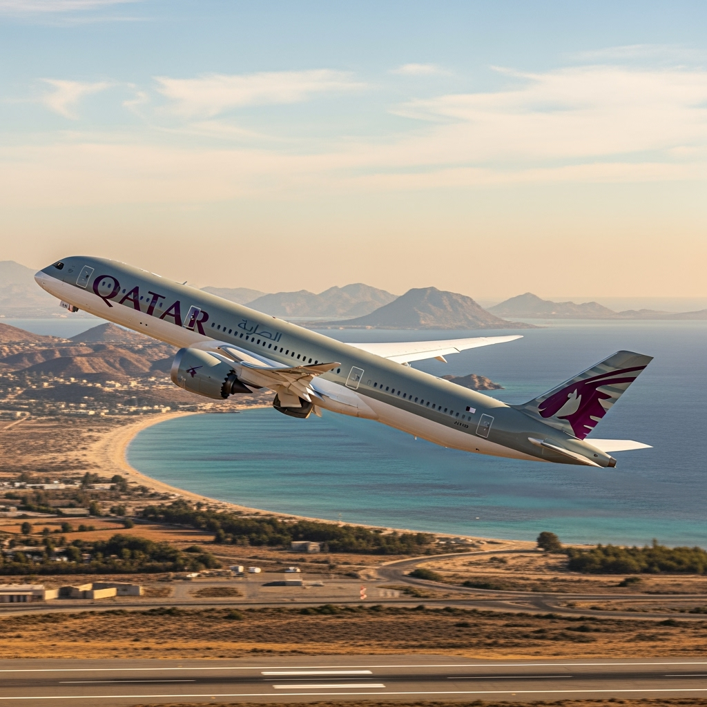 Illustration for: Qatar Airways Launches Flights to The Red Sea