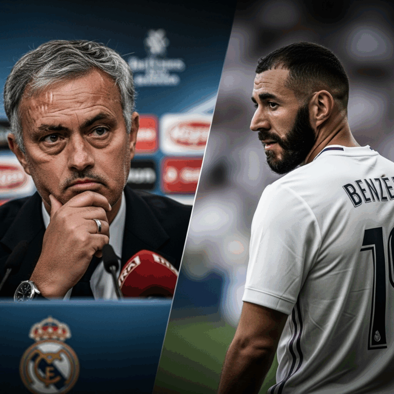 Illustration for: Mourinho and Benzema's Uncertain Future