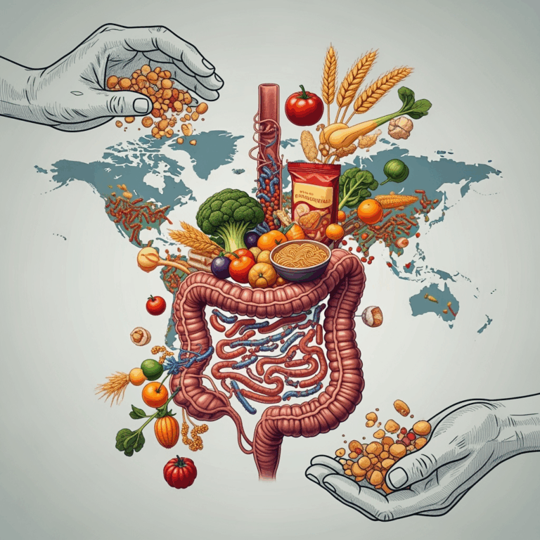 Illustration for: Global Hunger and Gut Microbiome Solutions