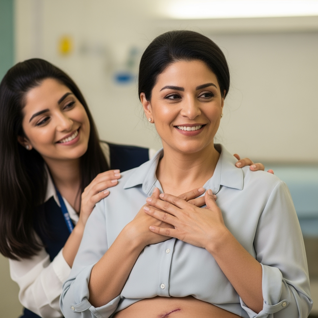 Illustration for: Kuwaiti Mom's Historic Double Transplant Success