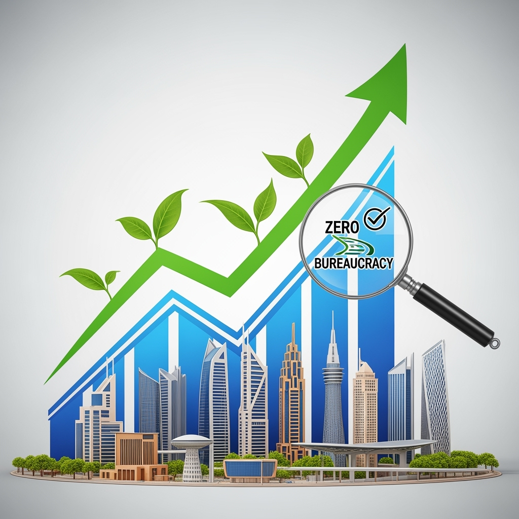 Illustration for: UAE's Zero Bureaucracy Spurs Economic Growth