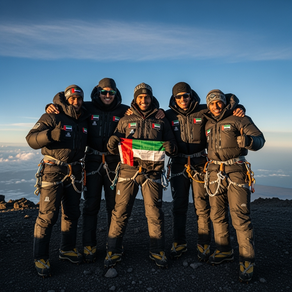 Illustration for: Young Emiratis Conquer Kilimanjaro Summit