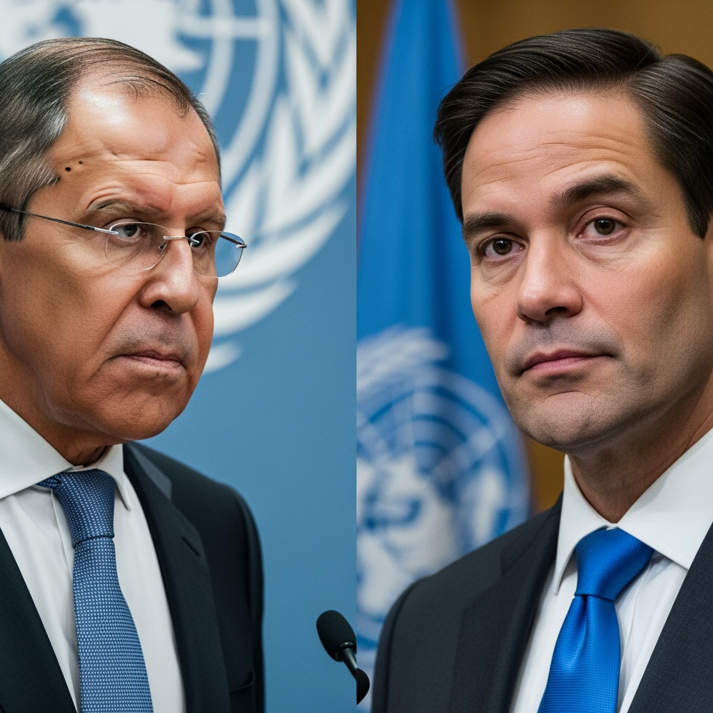 Illustration for: Lavrov and Rubio to Meet at UN Assembly