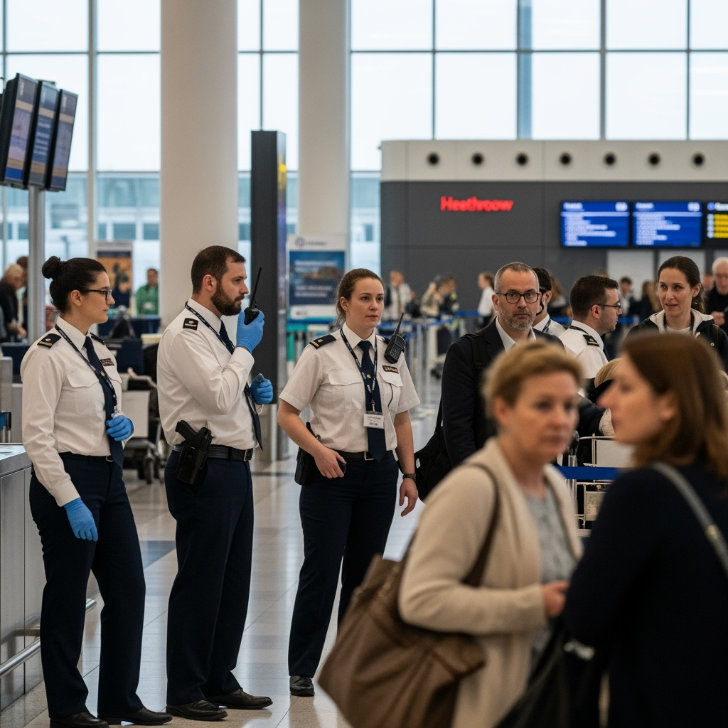 Illustration for: Heathrow Airport Terminal 4 Alert