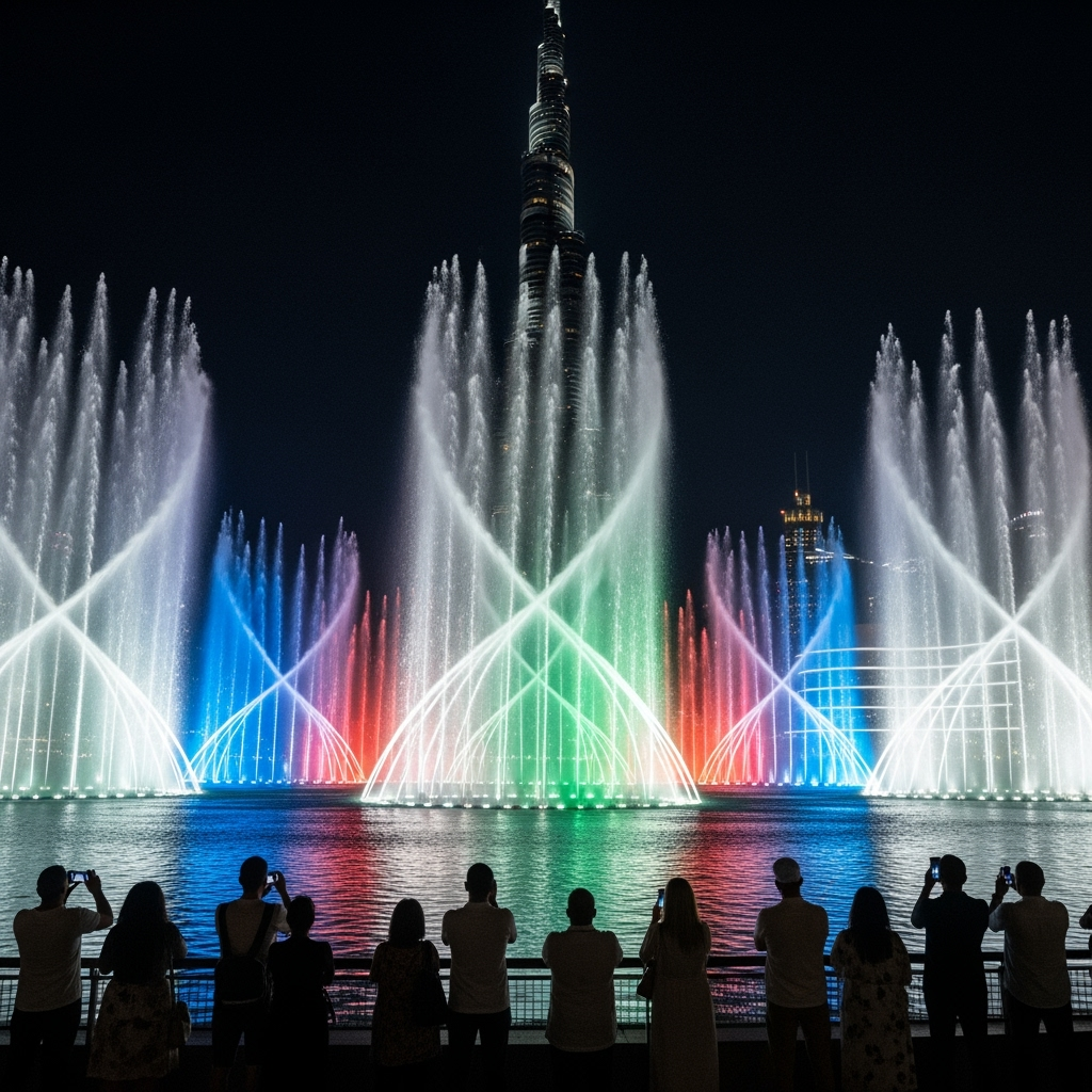 Illustration for: Dubai Fountain Set to Reopen with Spectacular Upgrades