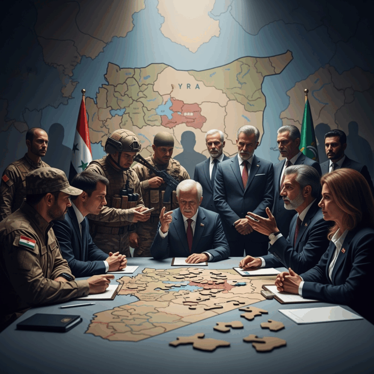 Illustration for: Syria and SDF: Complex Negotiations and Regional Pressures