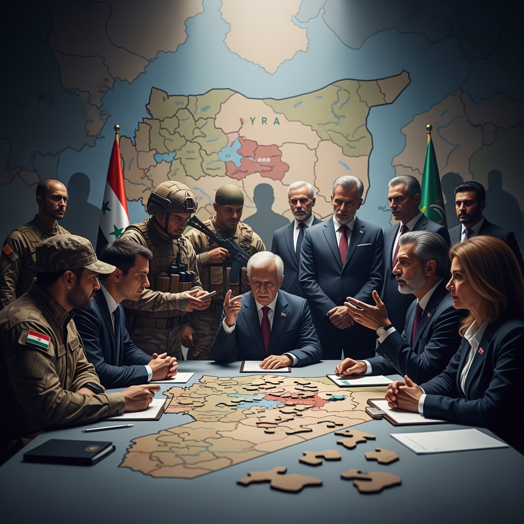 Illustration for: Syria and SDF: Complex Negotiations and Regional Pressures