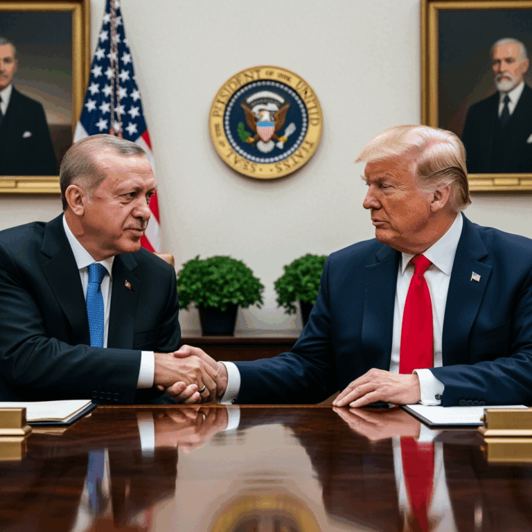Illustration for: Erdogan-Trump Meeting at the White House