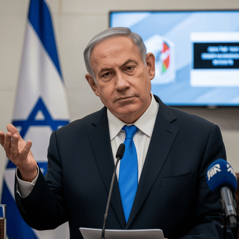 Illustration for: Netanyahu Dismisses Hamas' Announcement as Propaganda