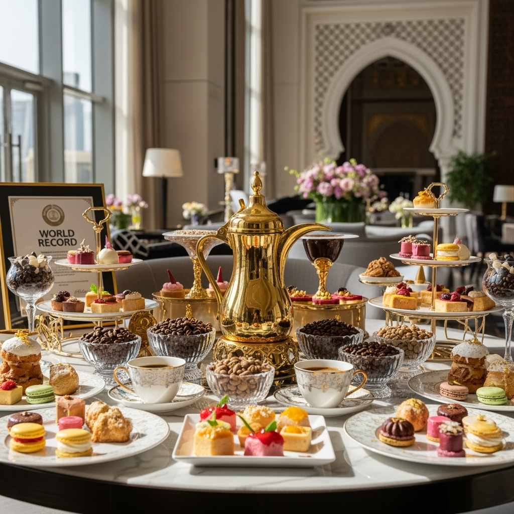 Illustration for: Dubai's Luxurious Coffee Breaks World Record
