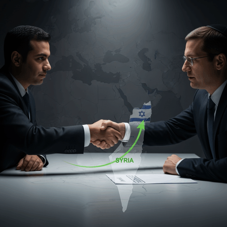 Illustration for: Syria-Israel Security Talks Progress