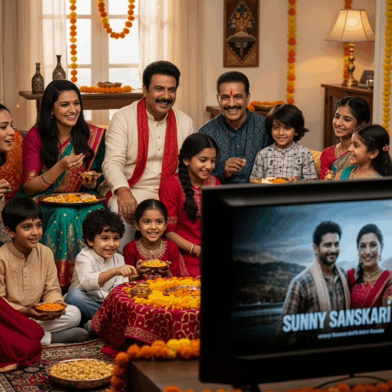 Illustration for: Sunny Sanskari's Trailer: A Festive Family Delight