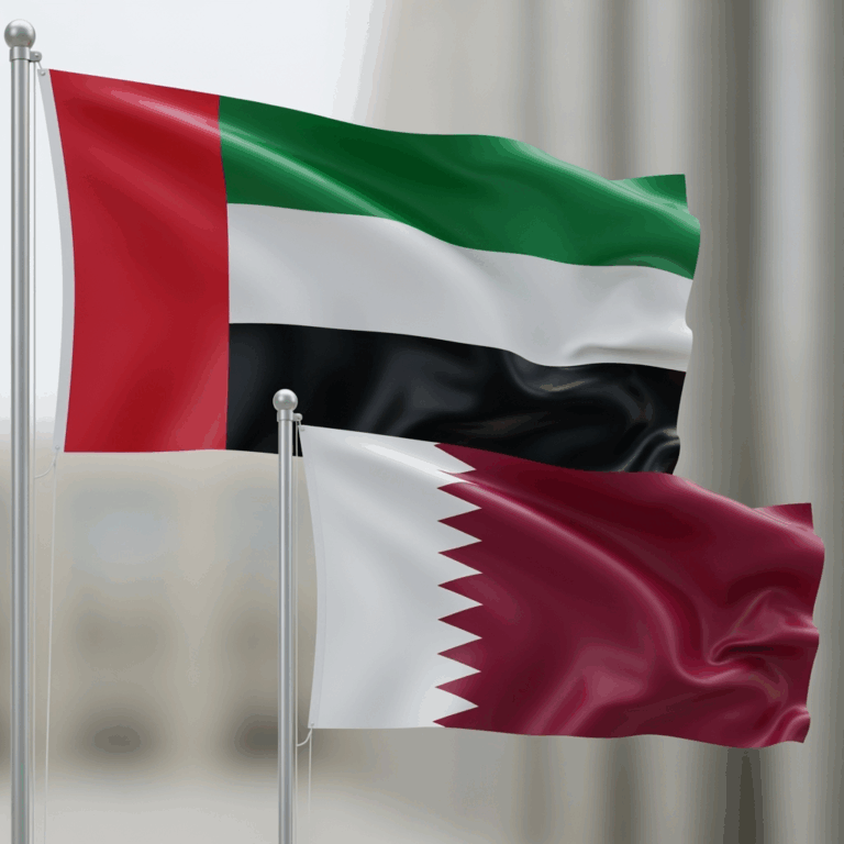 Illustration for: UAE Supports Qatar After Israeli Attack