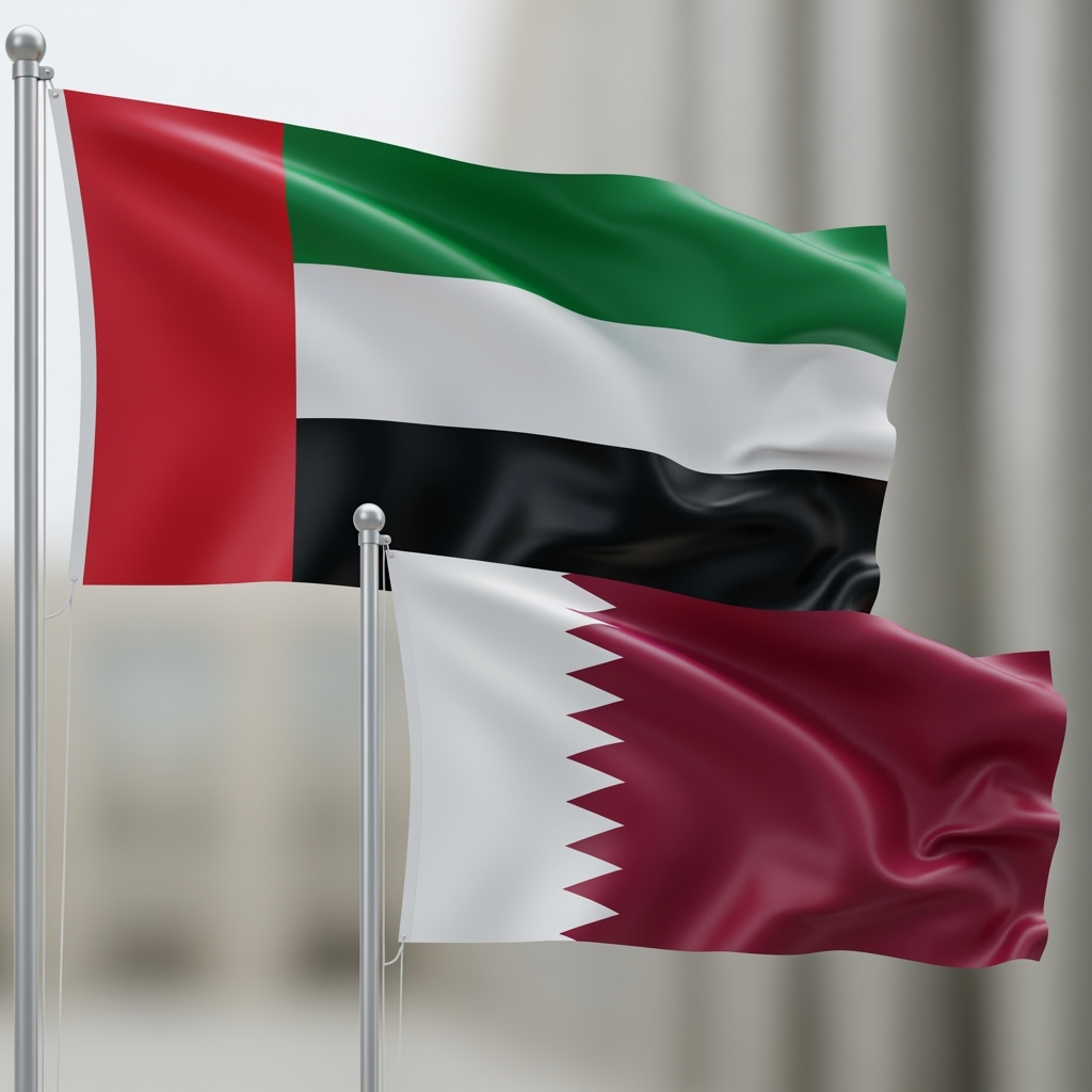Illustration for: UAE Supports Qatar After Israeli Attack