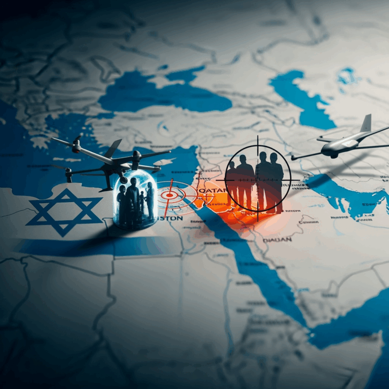 Illustration for: Israel Targets Hamas Leaders in Qatar