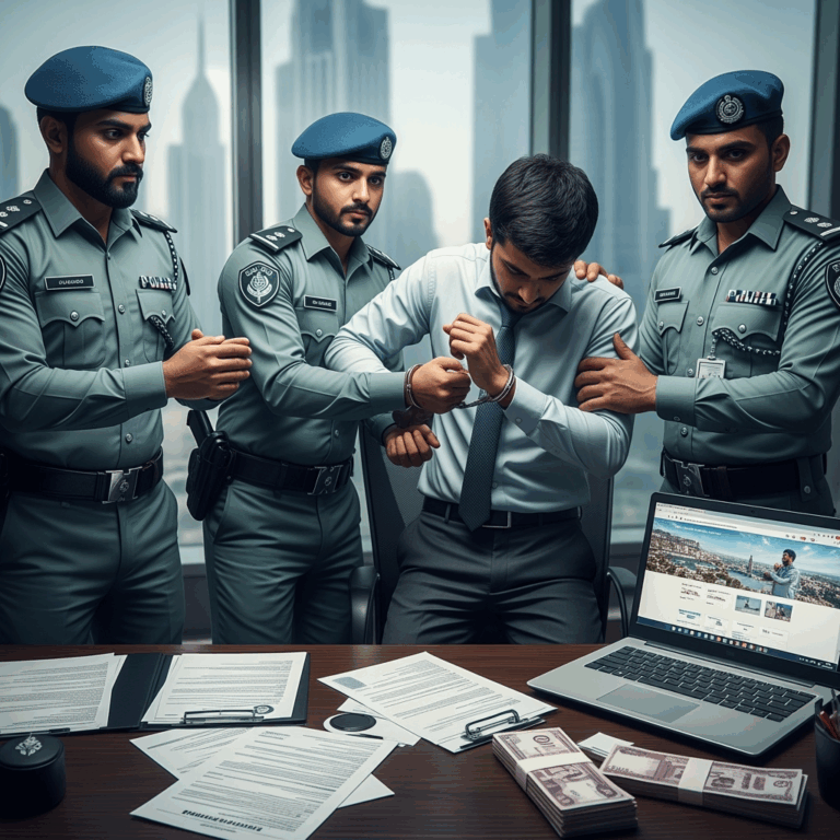 Illustration for: Dubai Police Break Up Fraudulent Gang