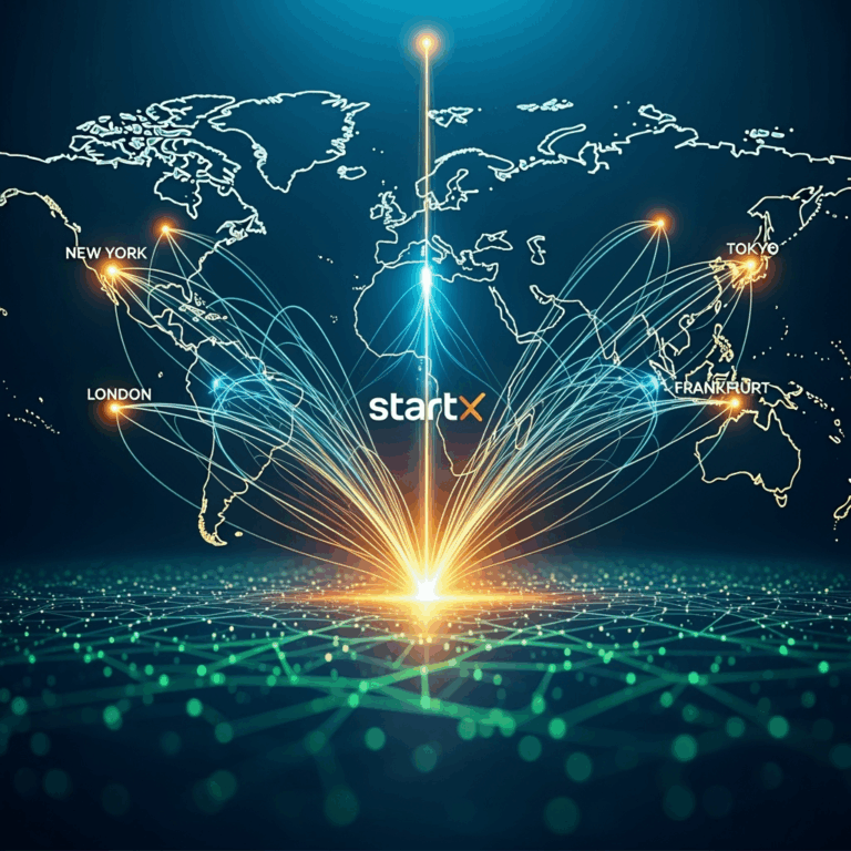 Illustration for: StartX: Revolutionizing Global Capital Connectivity