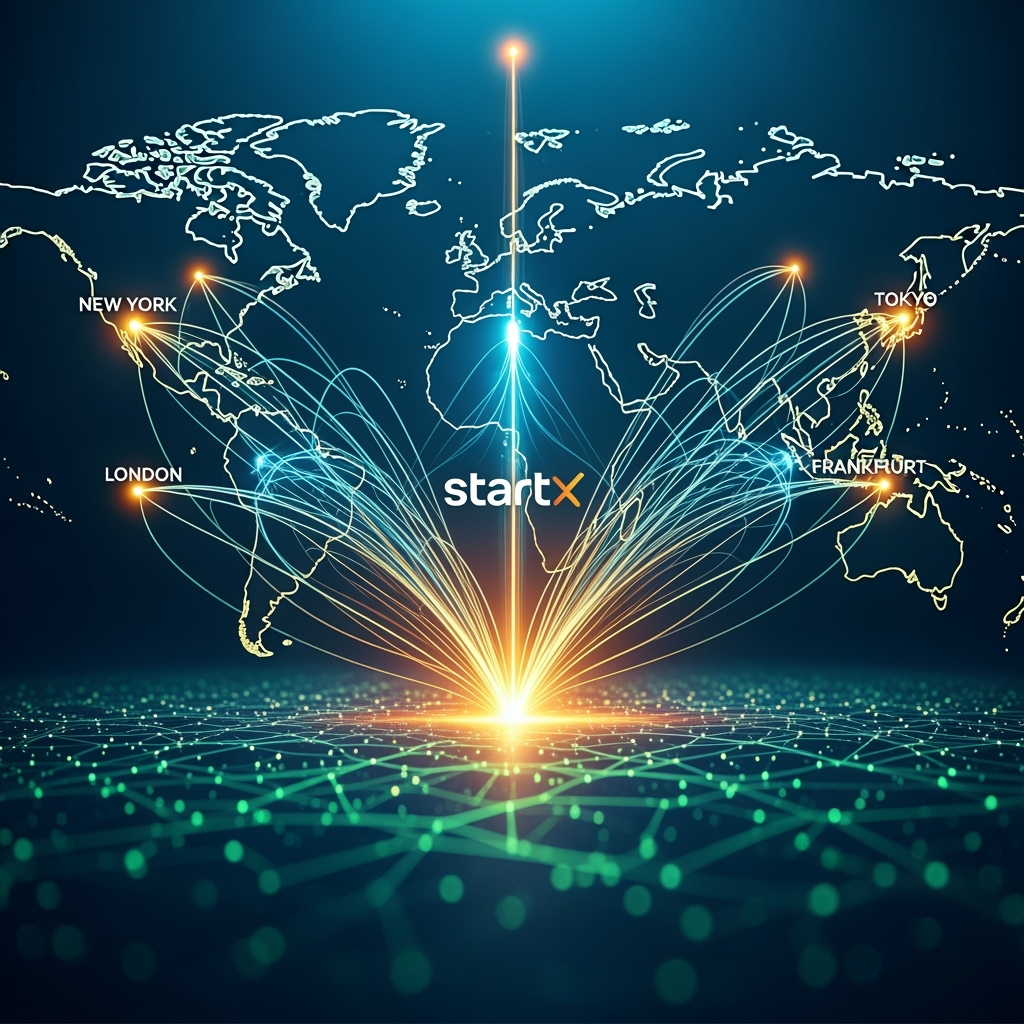 Illustration for: StartX: Revolutionizing Global Capital Connectivity