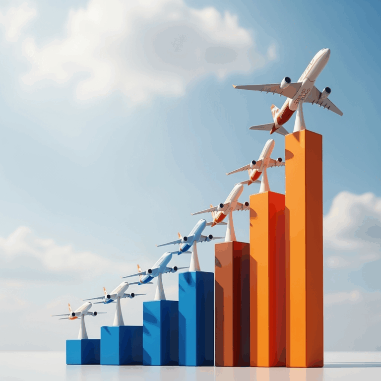 Illustration for: Etihad Reports Record Profit and Passenger Growth
