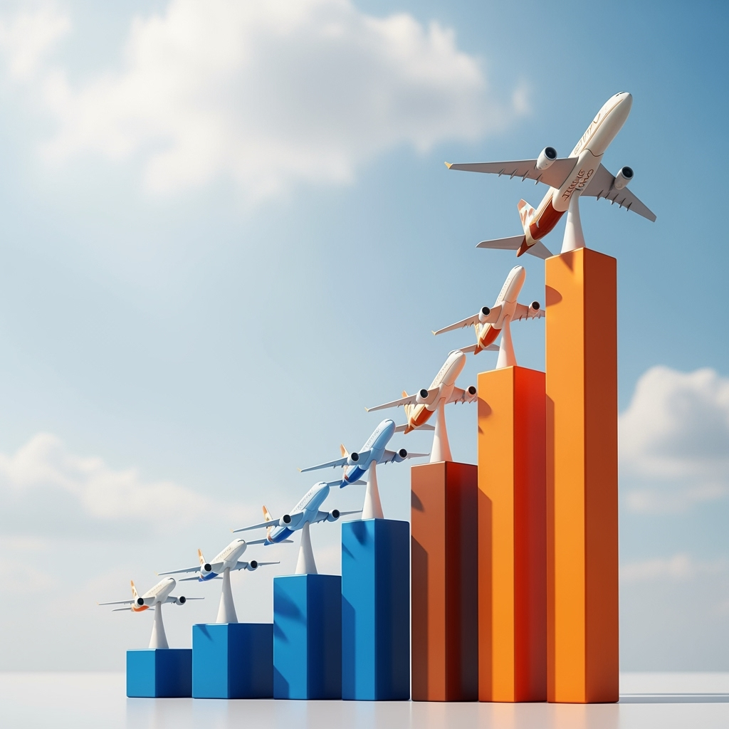 Illustration for: Etihad Reports Record Profit and Passenger Growth