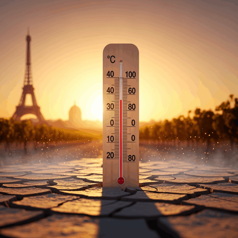 Illustration for: France's Heatwave Sets Records