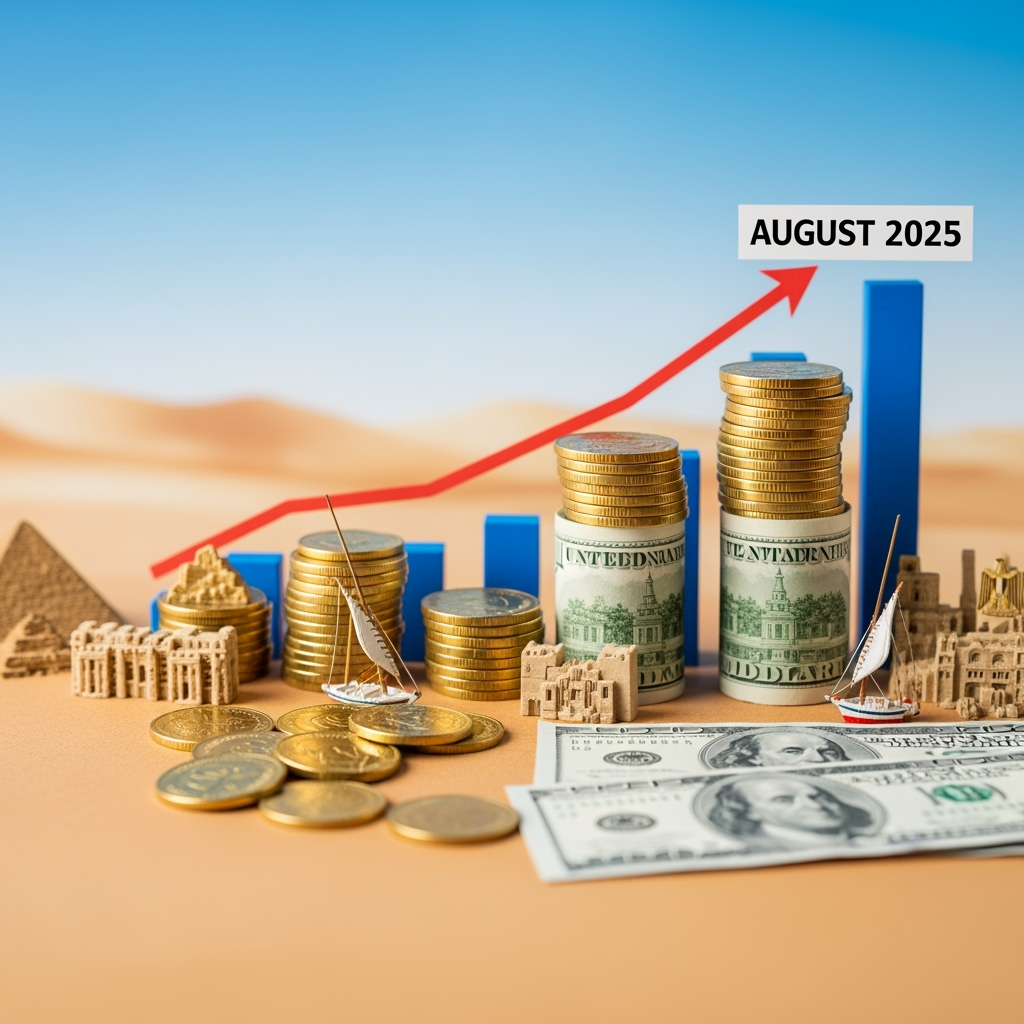 Illustration for: Egypt's Foreign Reserves Rise in August 2025
